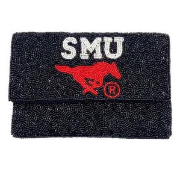 Official Merchandise Southern Methodist University Mustangs Spirit Beaded Clutch - Picture 1 of 1